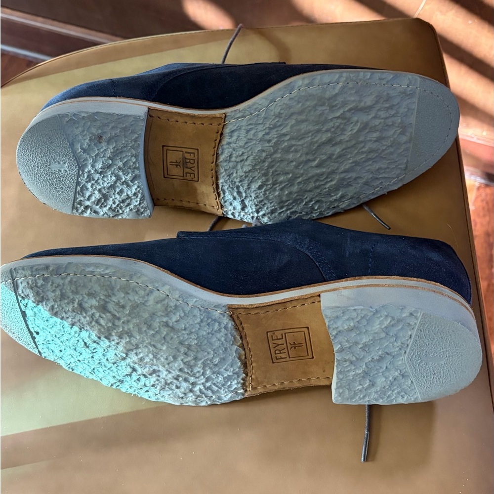 FRYE BLUE SUEDE OXFORDS Size MEN 11D - Picture 5 of 9